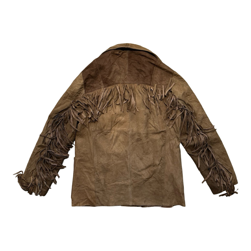 Brown Medium Suede Fringe Jacket