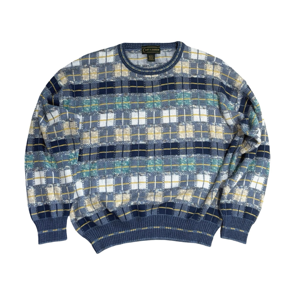 Croft & Barrow Large Plaid Sweater