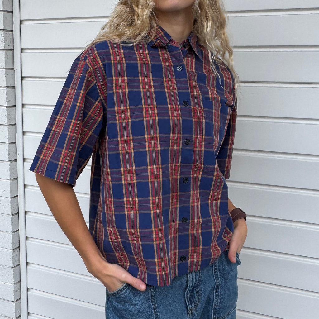 Boxy Waistline Cut Shirt - Neutral Colorways