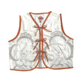 Desert Flower Medium Linen Tie Top Rework
