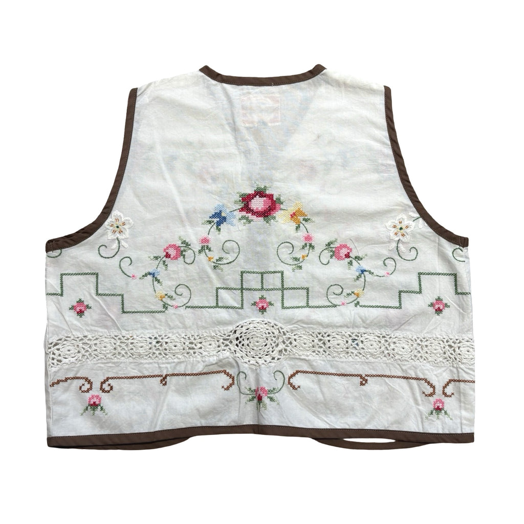 Gma's Garden XS Linen Tie Top Rework