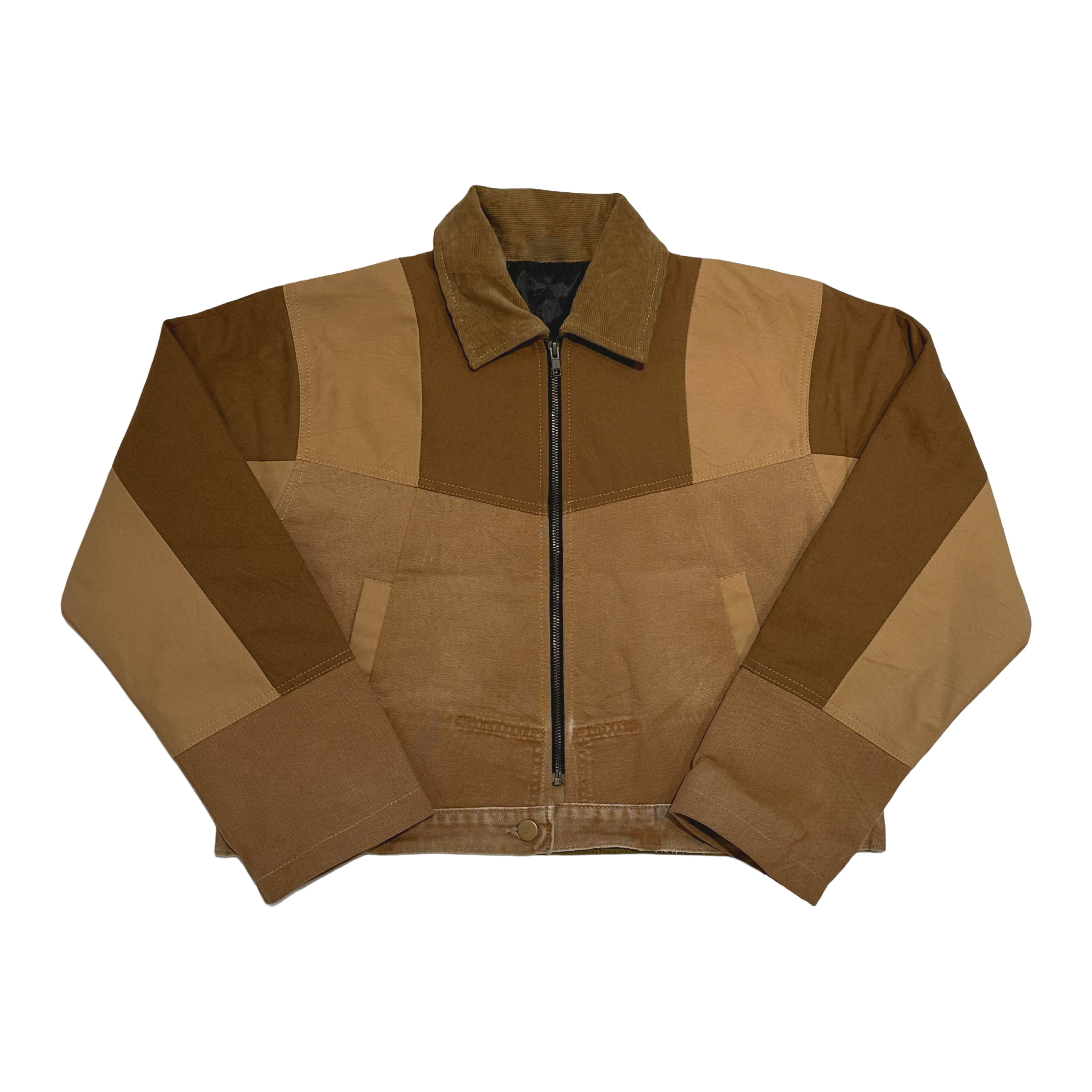"THE CROP" Cropped Monochrome Patchwork Jackets