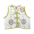 Jewel Tones Small Linen Tie Top Rework
