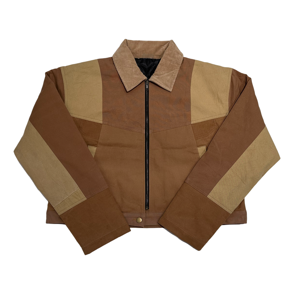 "THE CROP" Cropped Monochrome Patchwork Jackets