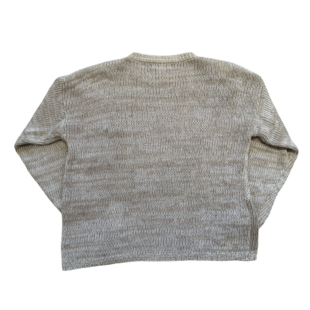 Floral Patchwork Large Knit Sweater