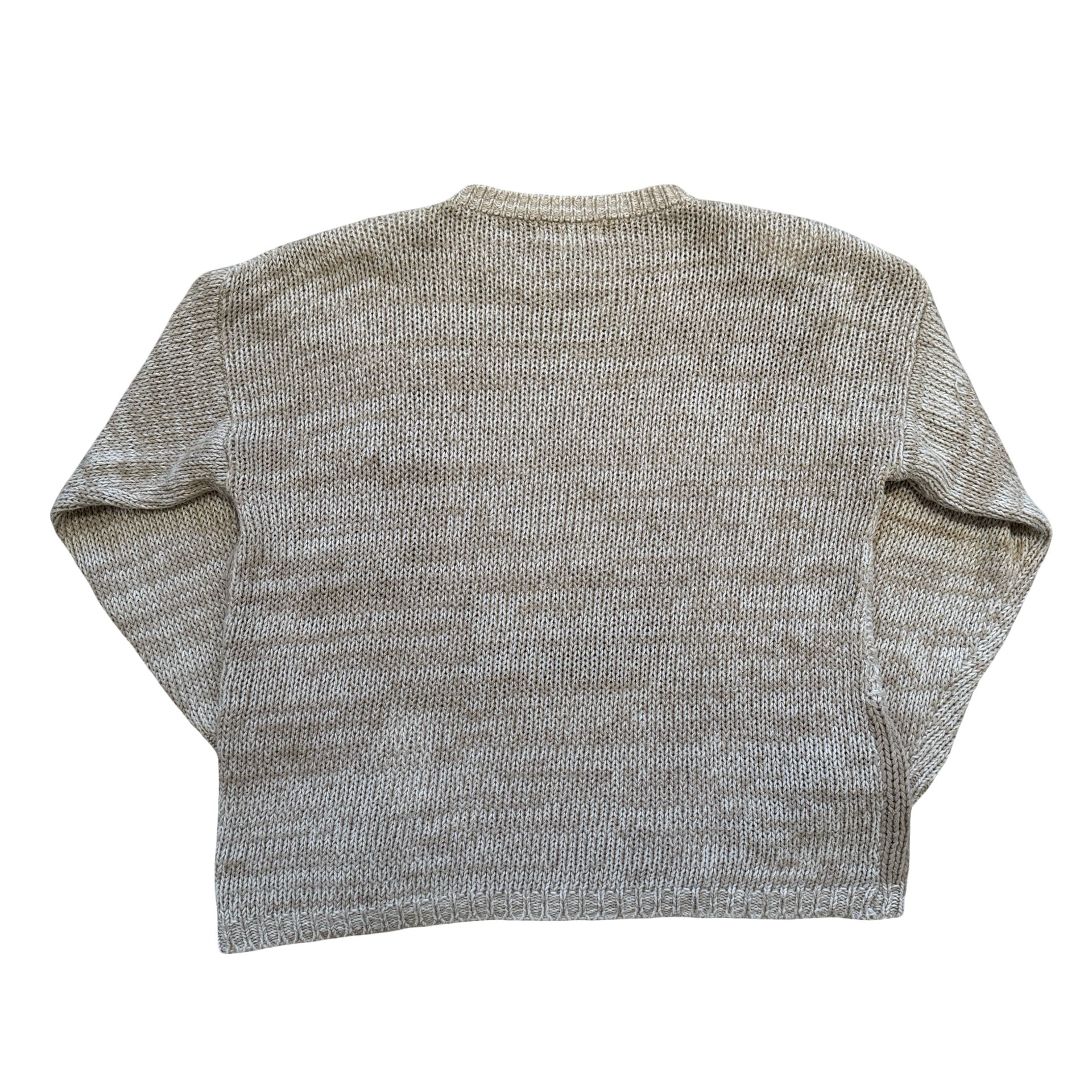 Floral Patchwork Large Knit Sweater