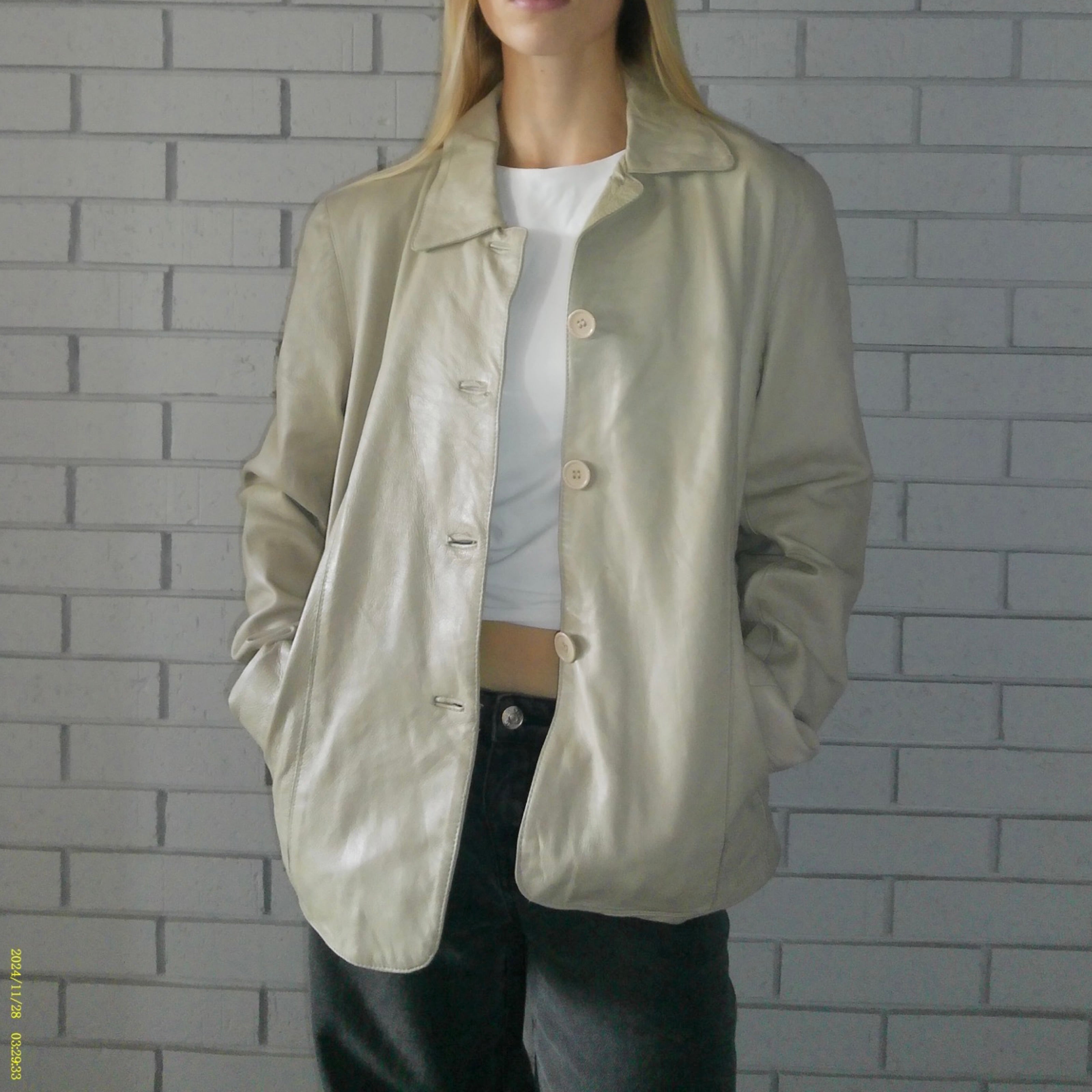 Oscar Piel Large Leather Jacket