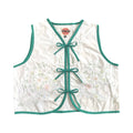 Pastel Bouquet Medium Linen Tie Top Rework