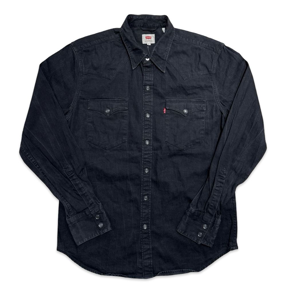 Black Denim Levi Strauss & Co Western Shirt