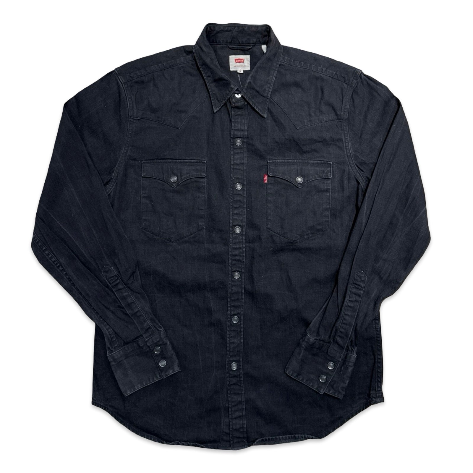 Black Denim Levi Strauss & Co Western Shirt