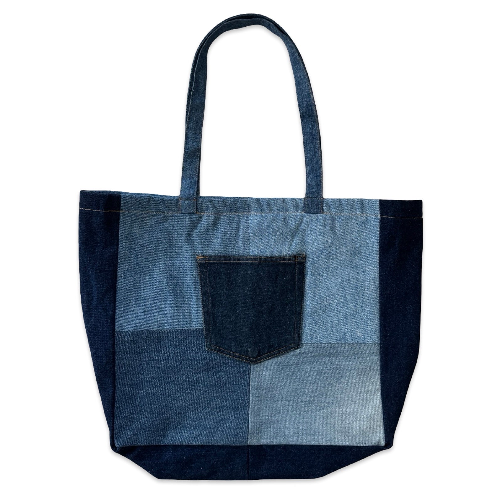 Upcycled Denim Patchwork Tote