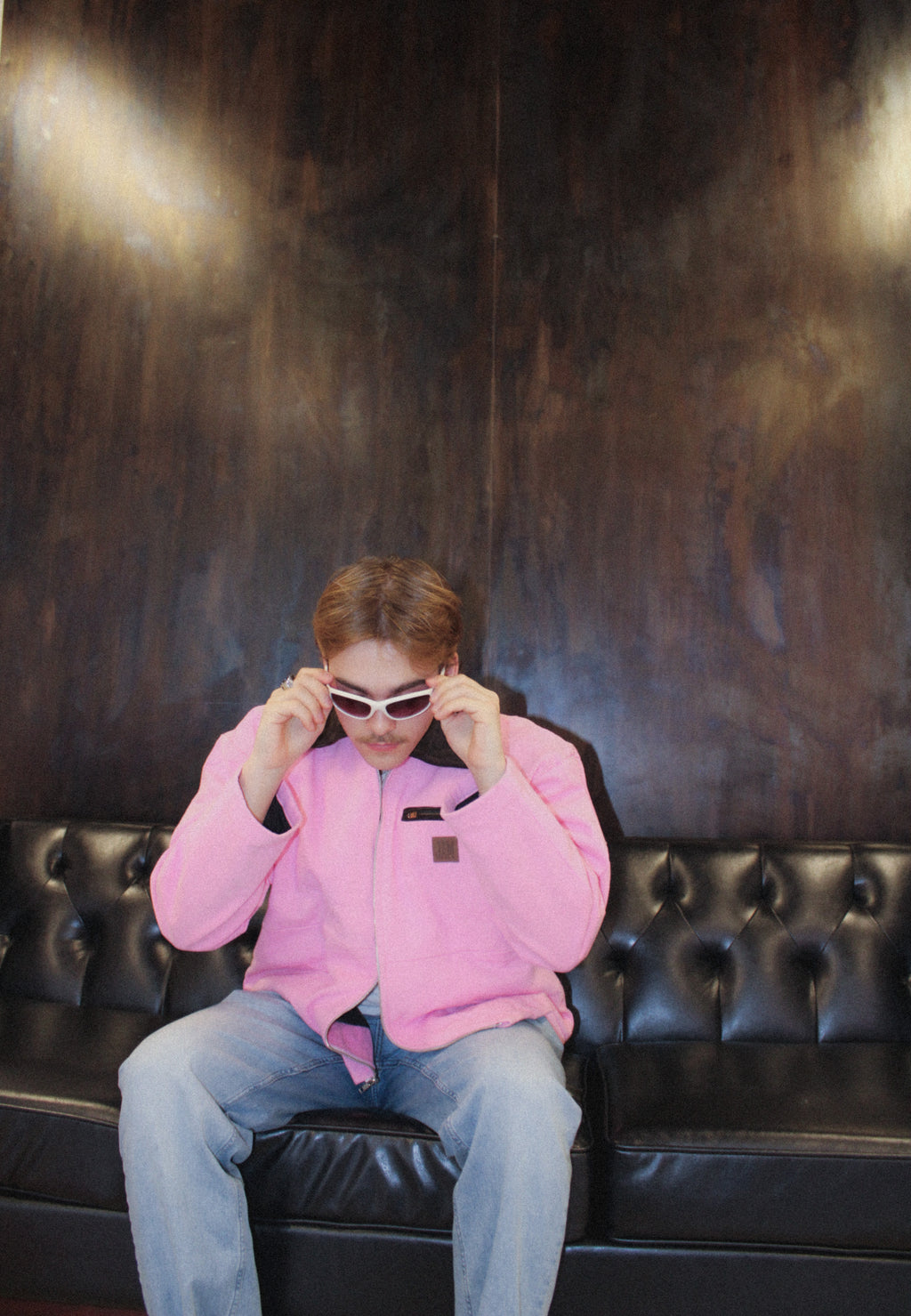 Pink Canvas Oversized Jacket