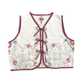 Pixel Florals Large Linen Tie Top Rework