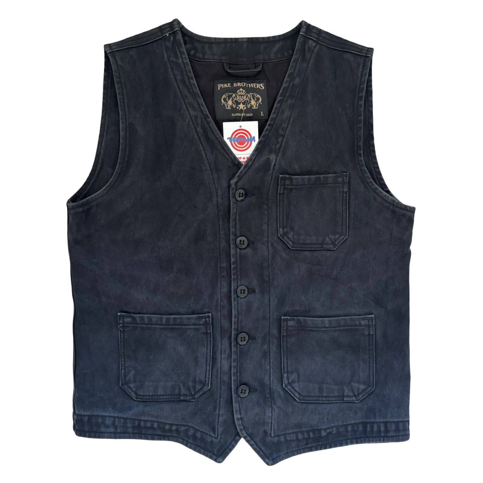 Pike Brothers Large Denim Vest