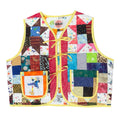 Storybook Mosaic Medium Quilted Vest Rework