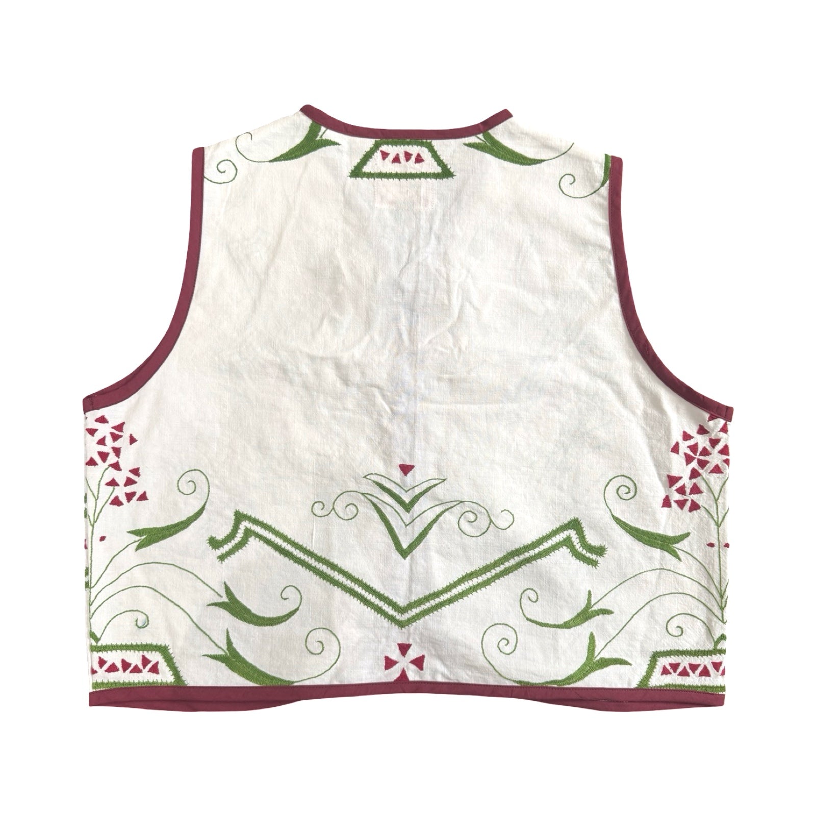 Merry & Bright Small Linen Tie Top Rework