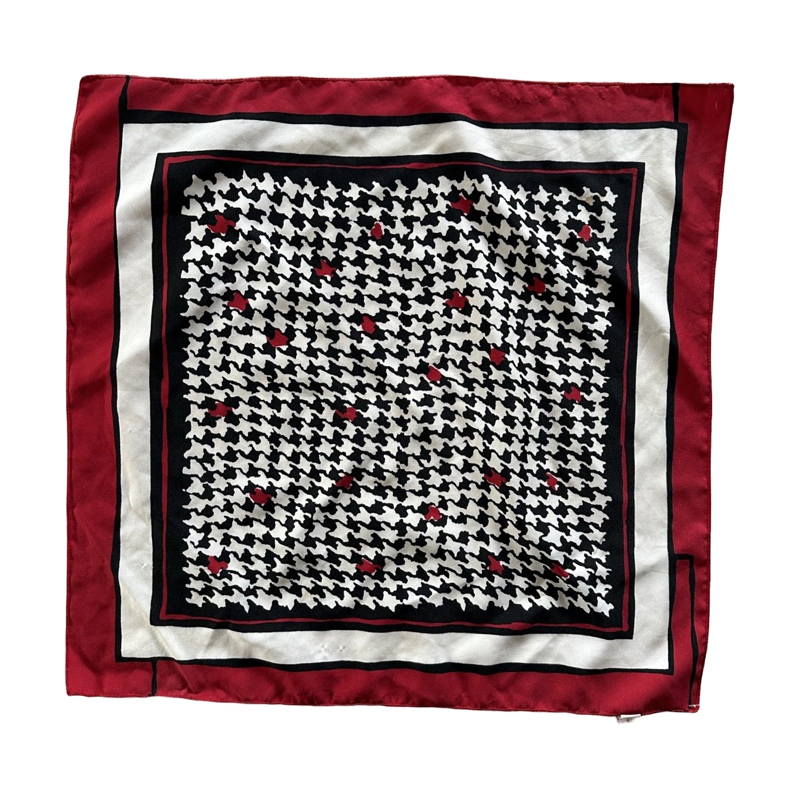 Red Houndstooth Bandana
