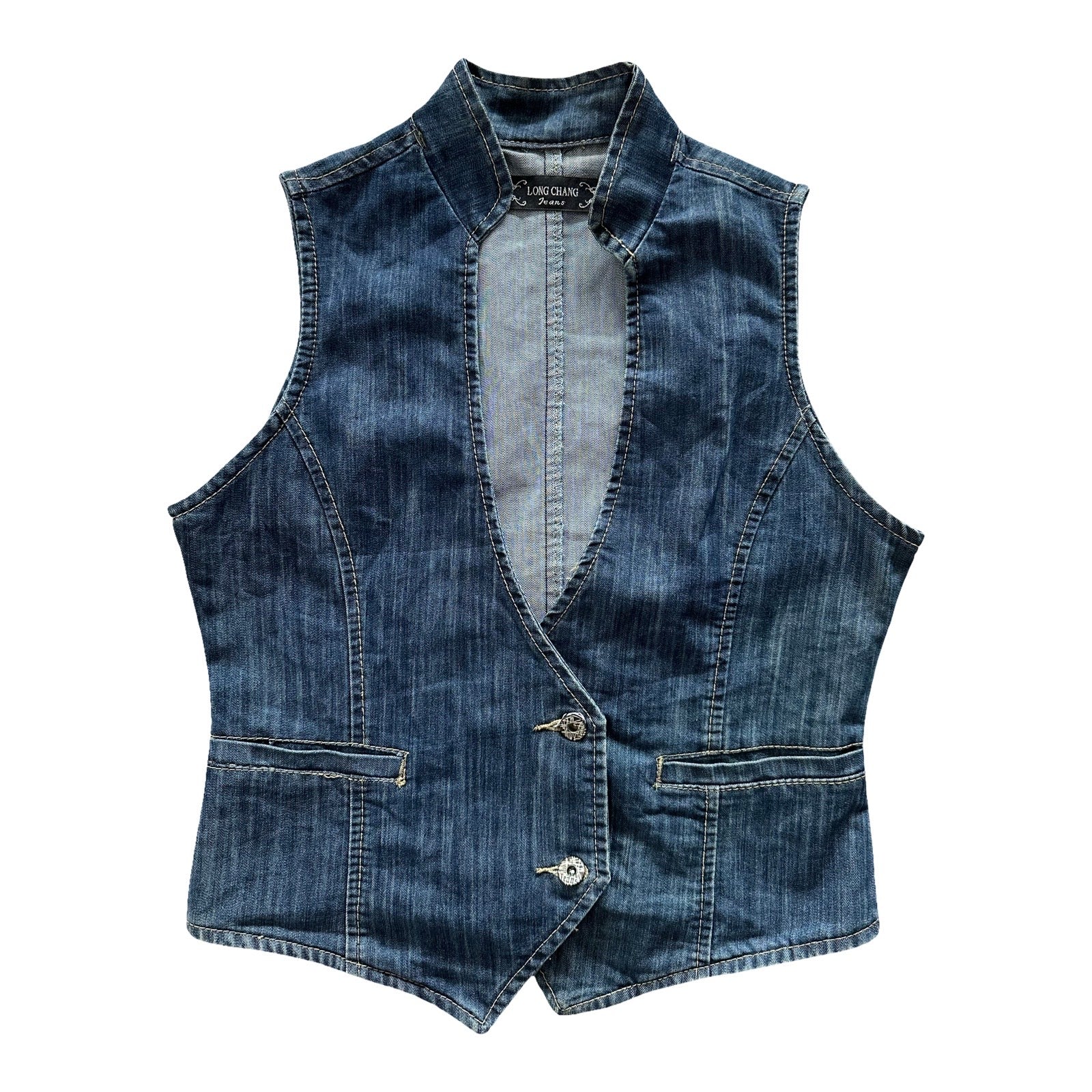 Long Chang Small Denim Vest