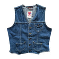 Mid-Wash Large Denim Vest