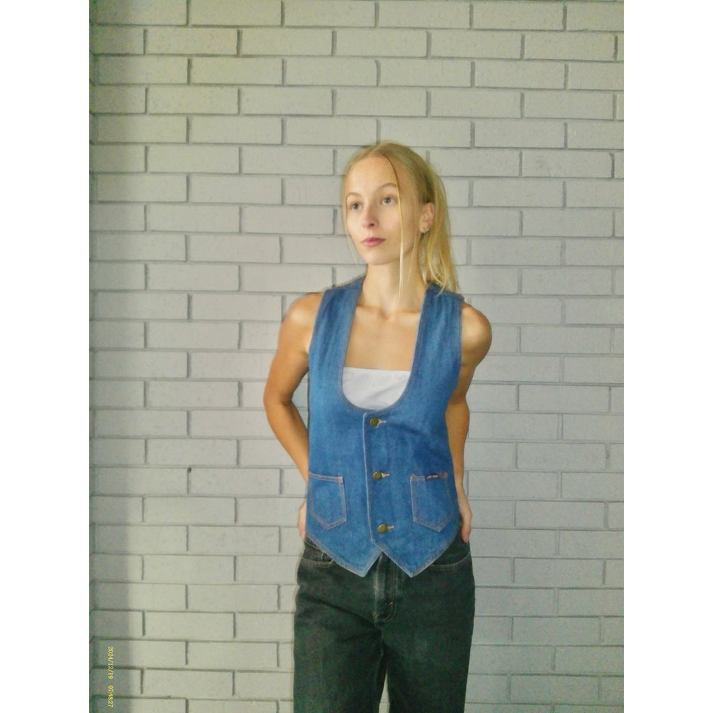 Lucky Star Medium Denim Vest