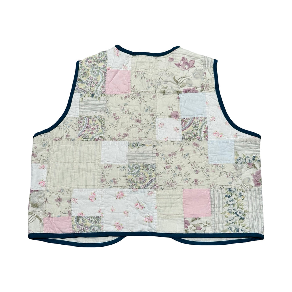 Light Spring Florals Quilted Vest Reworks