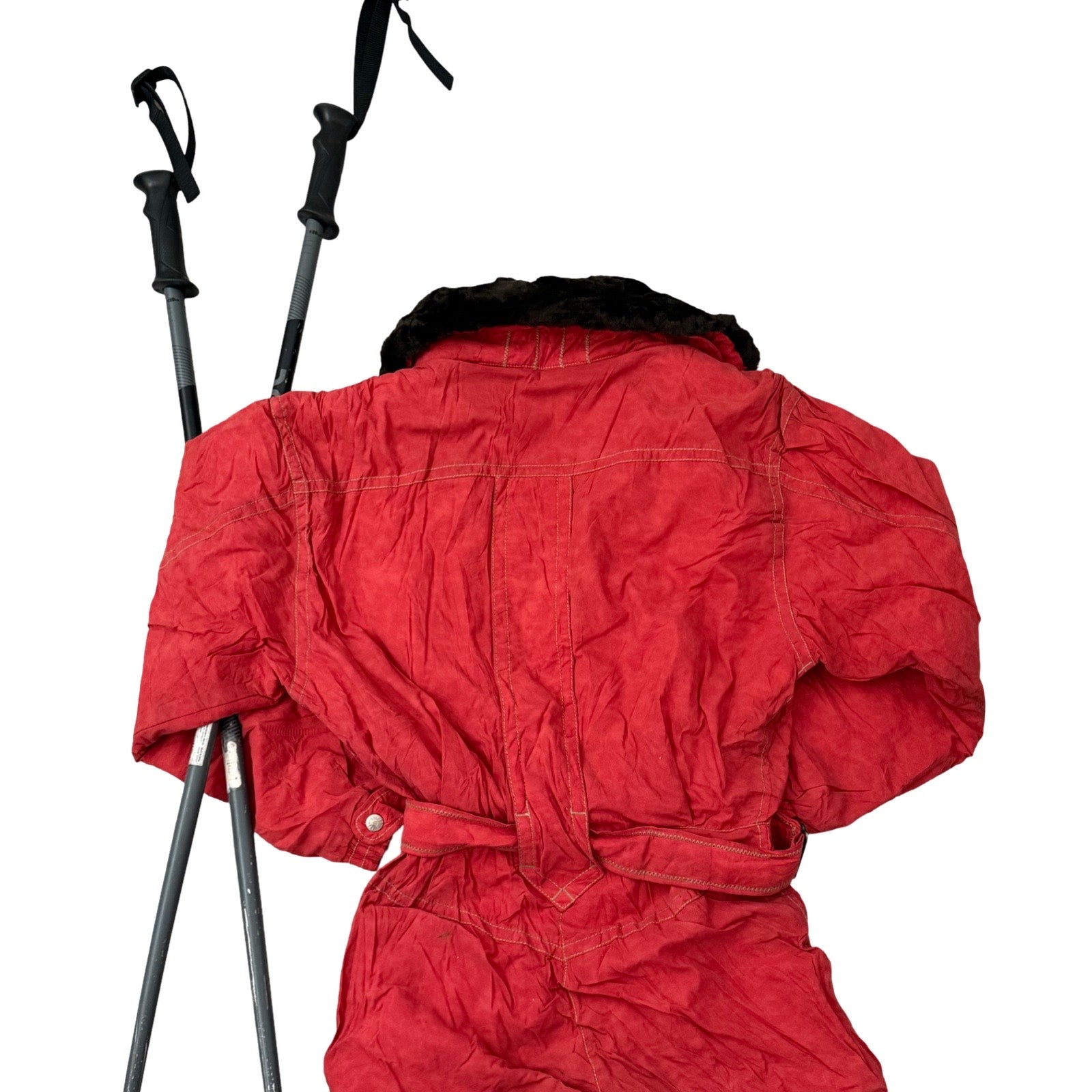 Belfe & Belfe Powder Red Floral Liner Ski Snow Suit