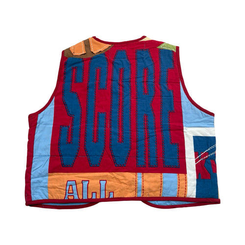 Baseball Small Quilted Vest Rework