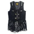 Genuine Leather 2XL Suede Fringe Vest