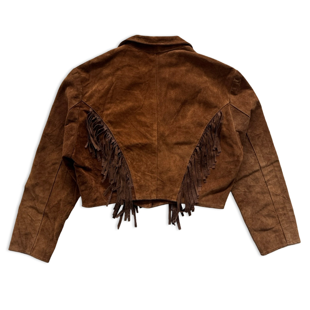Copper Medium Suede Fringe Jacket