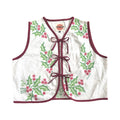 Mistletoe Medium Linen Tie Top Rework