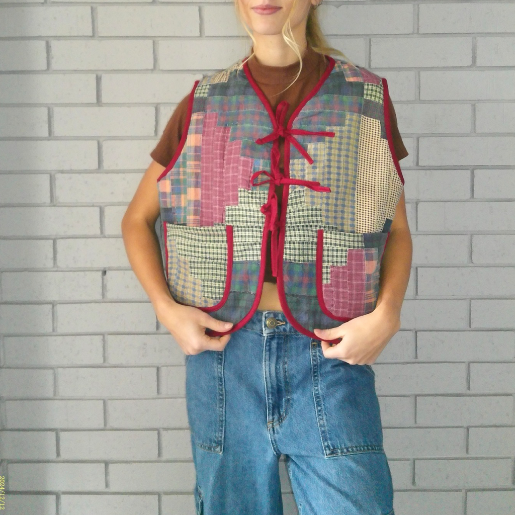 70's Flannels Quilted Vest Reworks