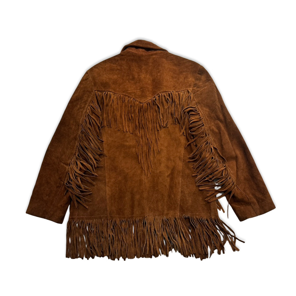 Copper Suede Fringe Jacket