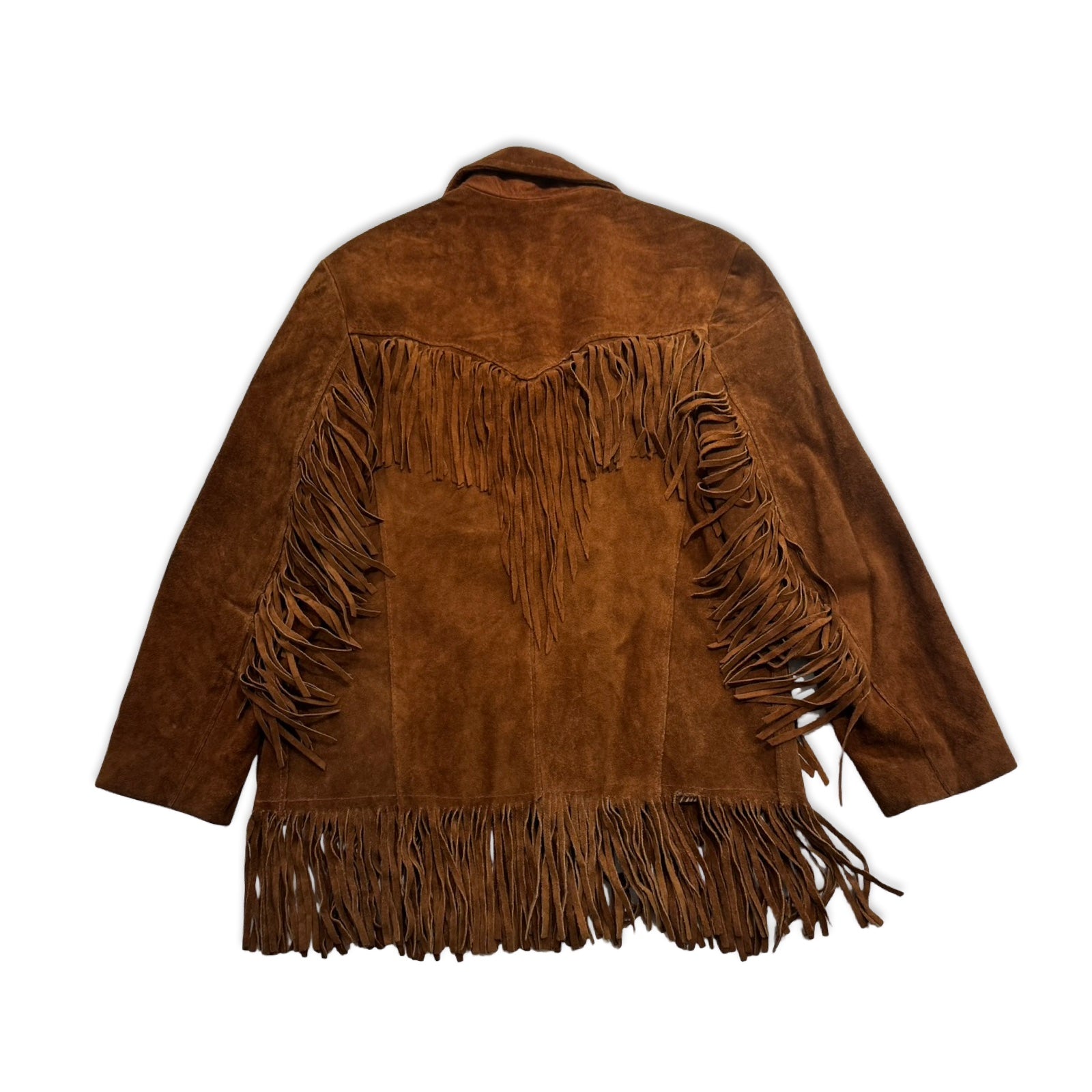 Copper Suede Fringe Jacket