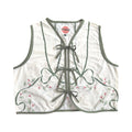 Bows & Berries Medium Linen Tie Top Rework