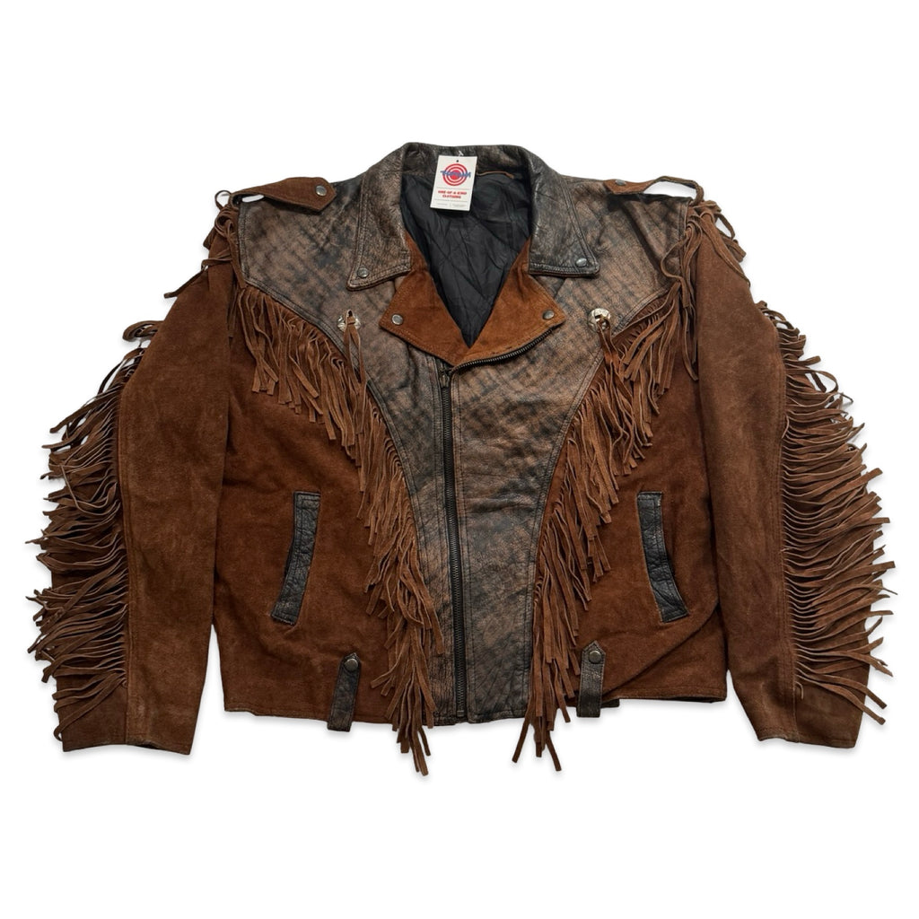 Heavyweight 2XL Suede Fringe Jacket