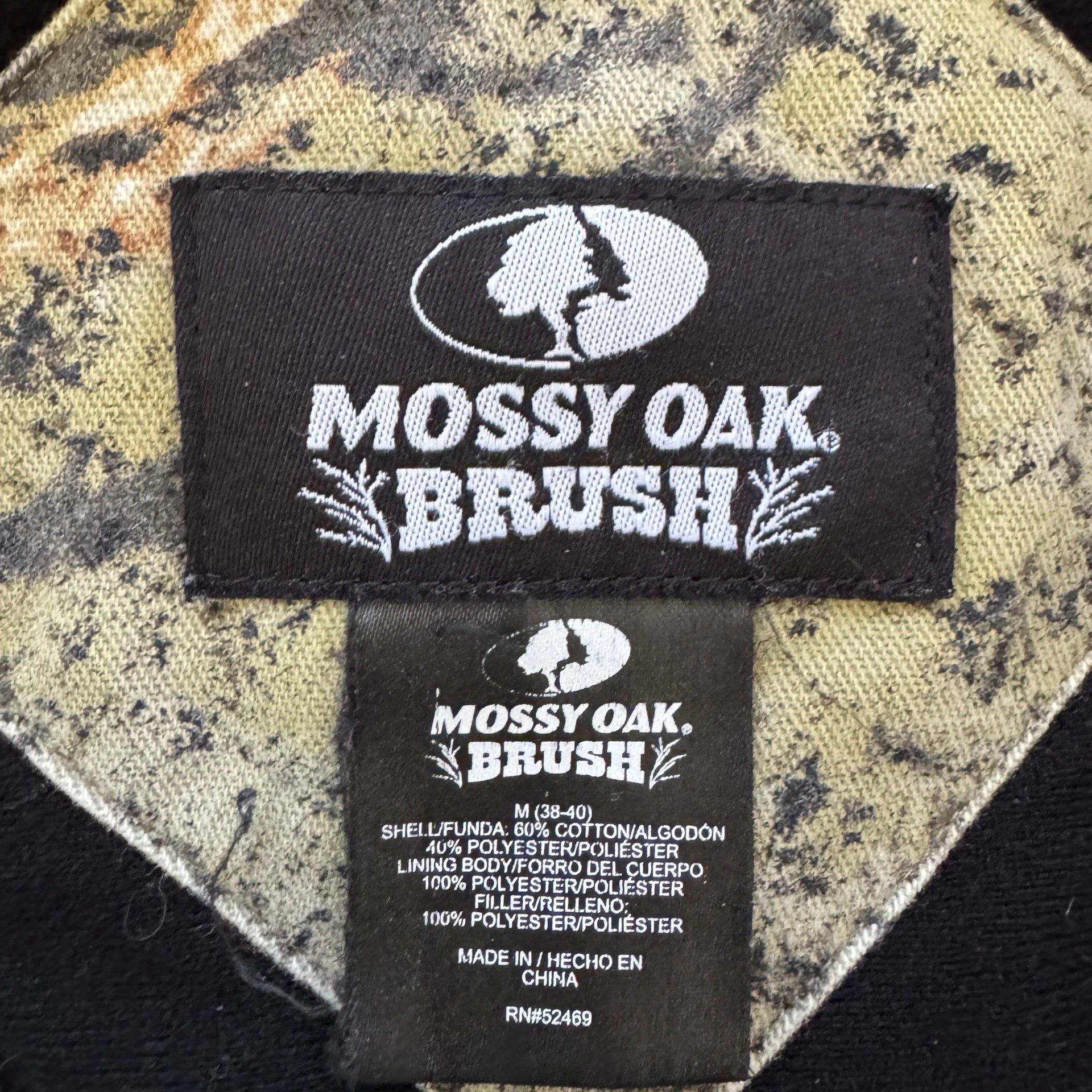 Mossy Oak Brush Camo Hooded Field Medium Jacket