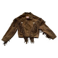 Taupe Small Suede Fringe Jacket