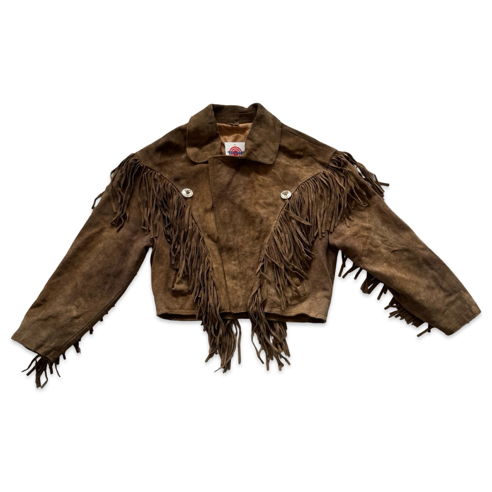 Taupe Small Suede Fringe Jacket