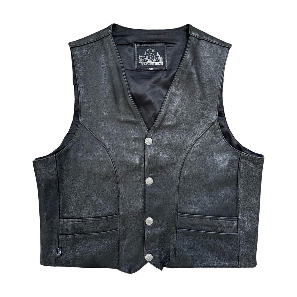 Leather King 2XL Biker Vest