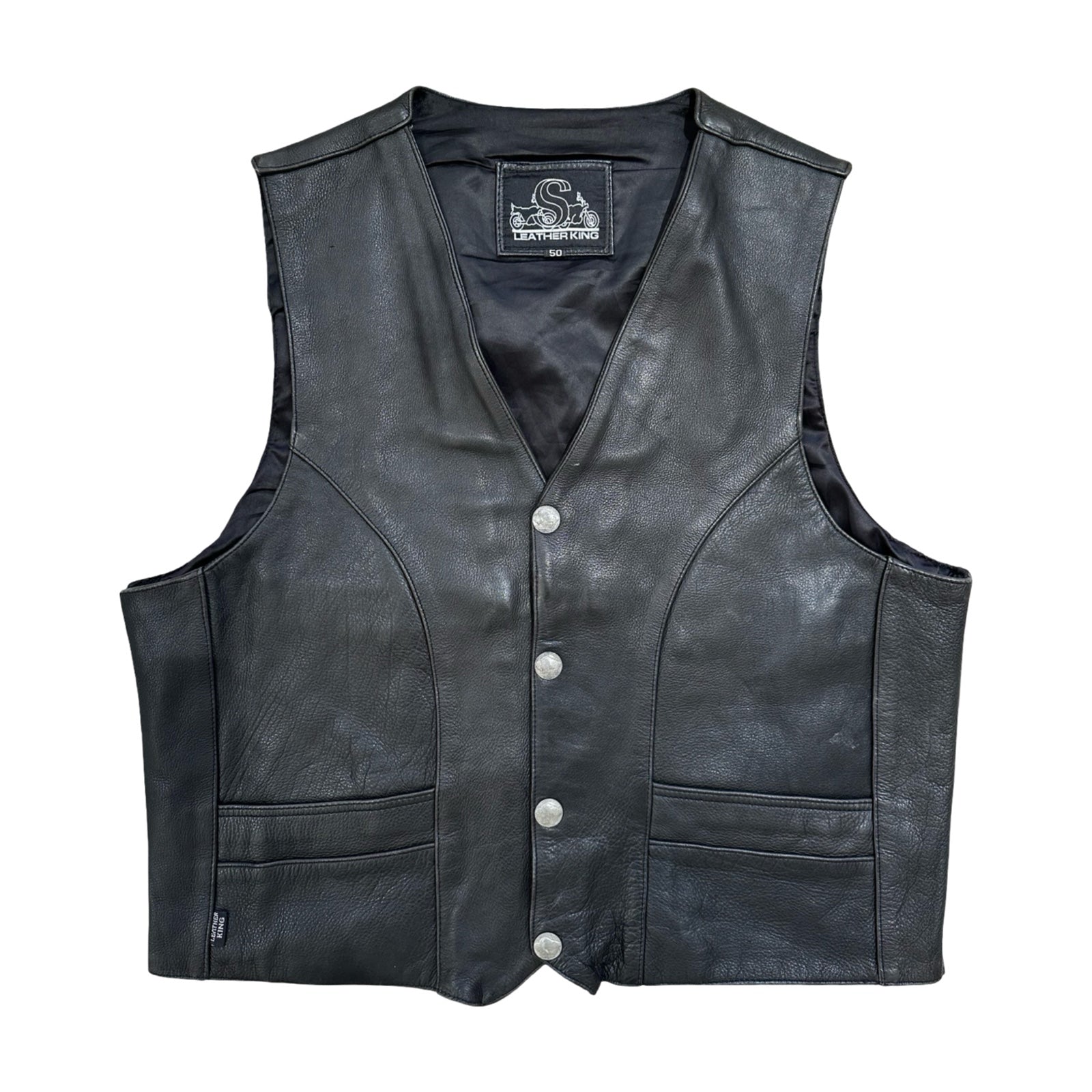 Leather King 2XL Biker Vest