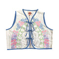 Pastel Florals Large Linen Tie Top Rework