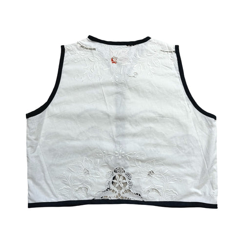B&W XS Linen Tie Top Rework