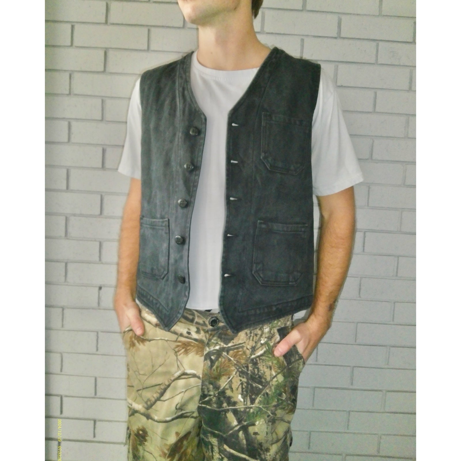 Pike Brothers Large Denim Vest