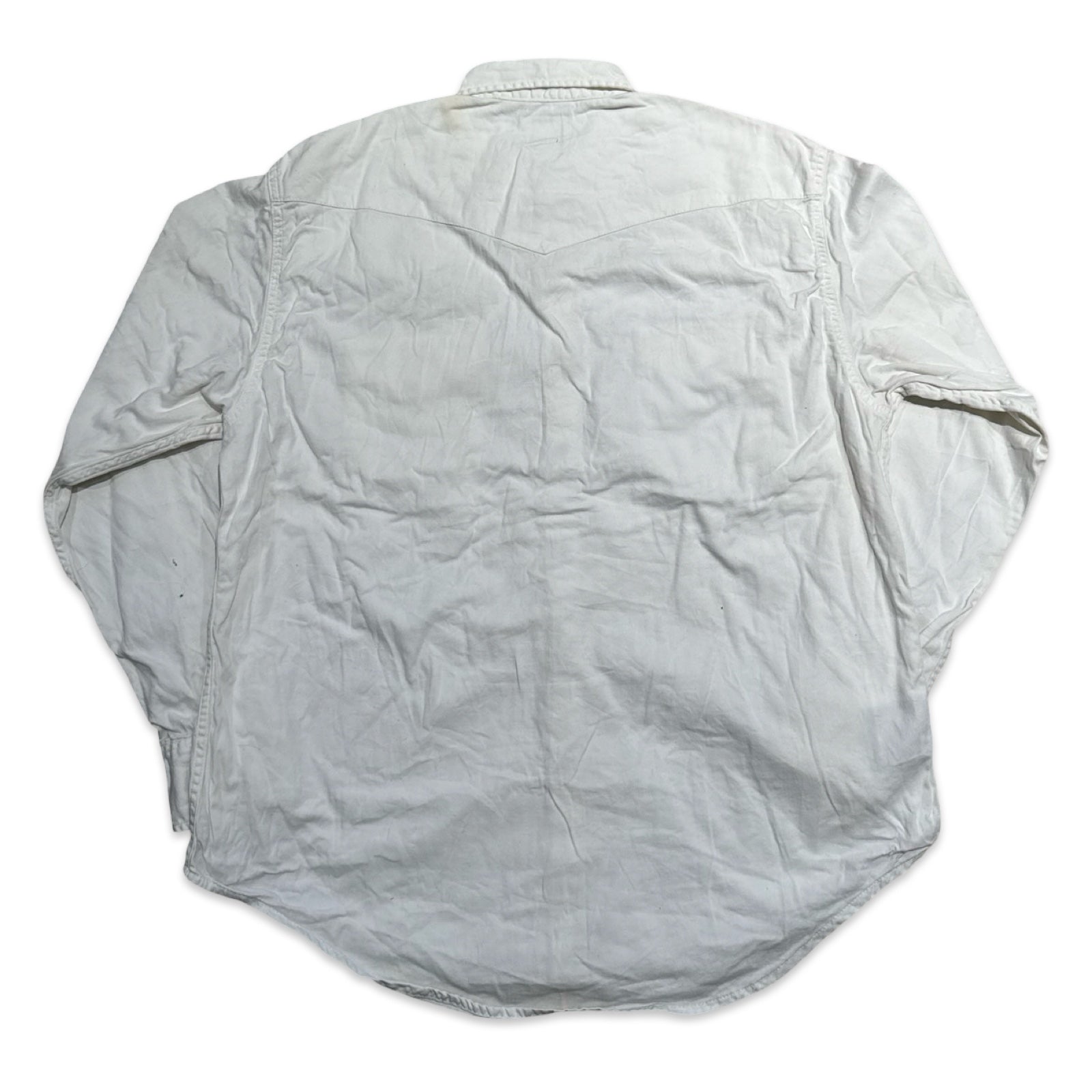 White Denim Levi Strauss & Co Western Shirt