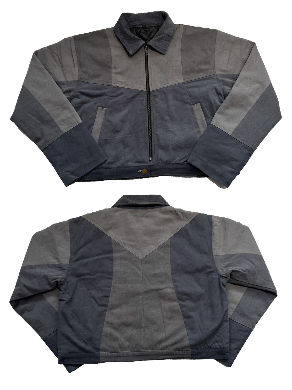 "THE CROP" Cropped Monochrome Patchwork Jackets