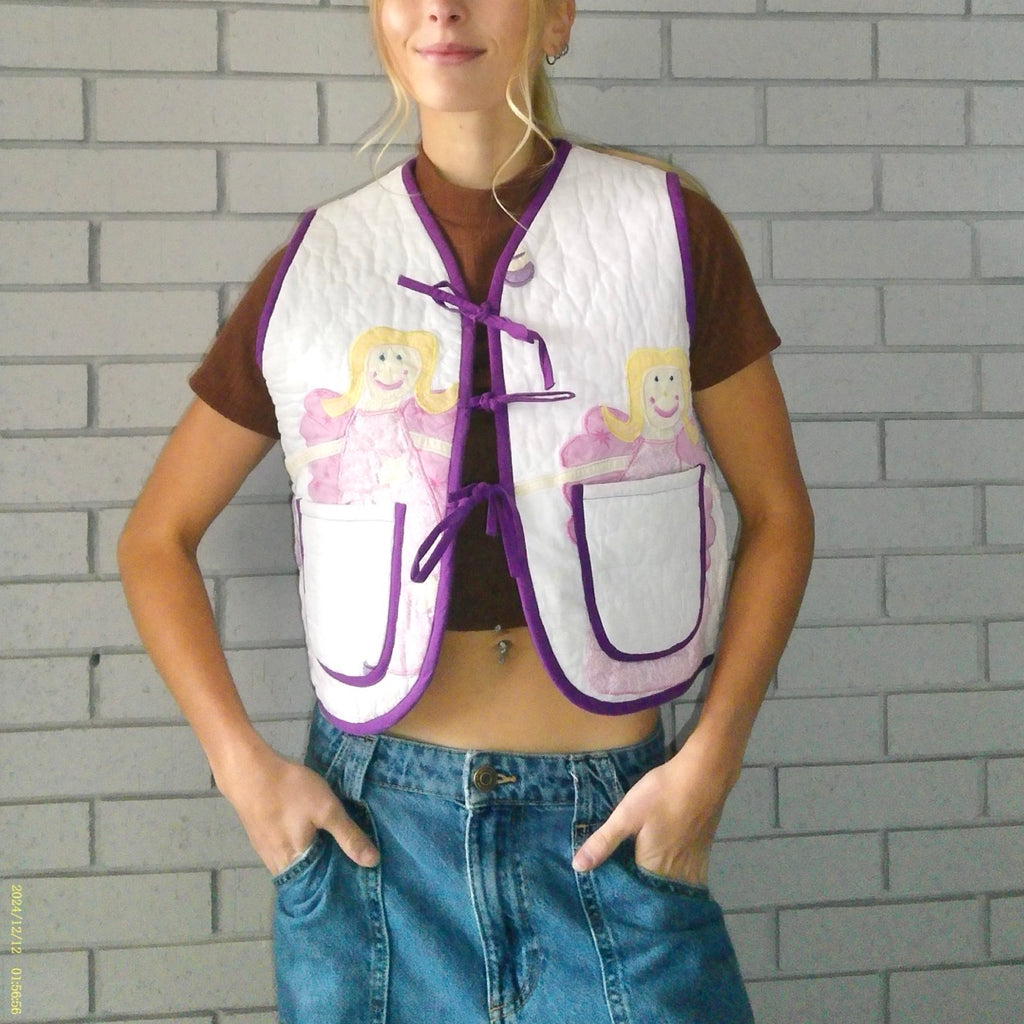 Fairy Princess XS Quilted Vest Rework