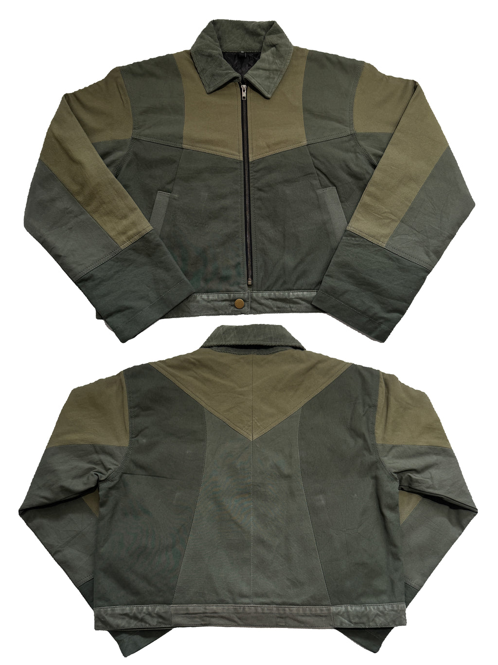 "THE CROP" Cropped Monochrome Patchwork Jackets