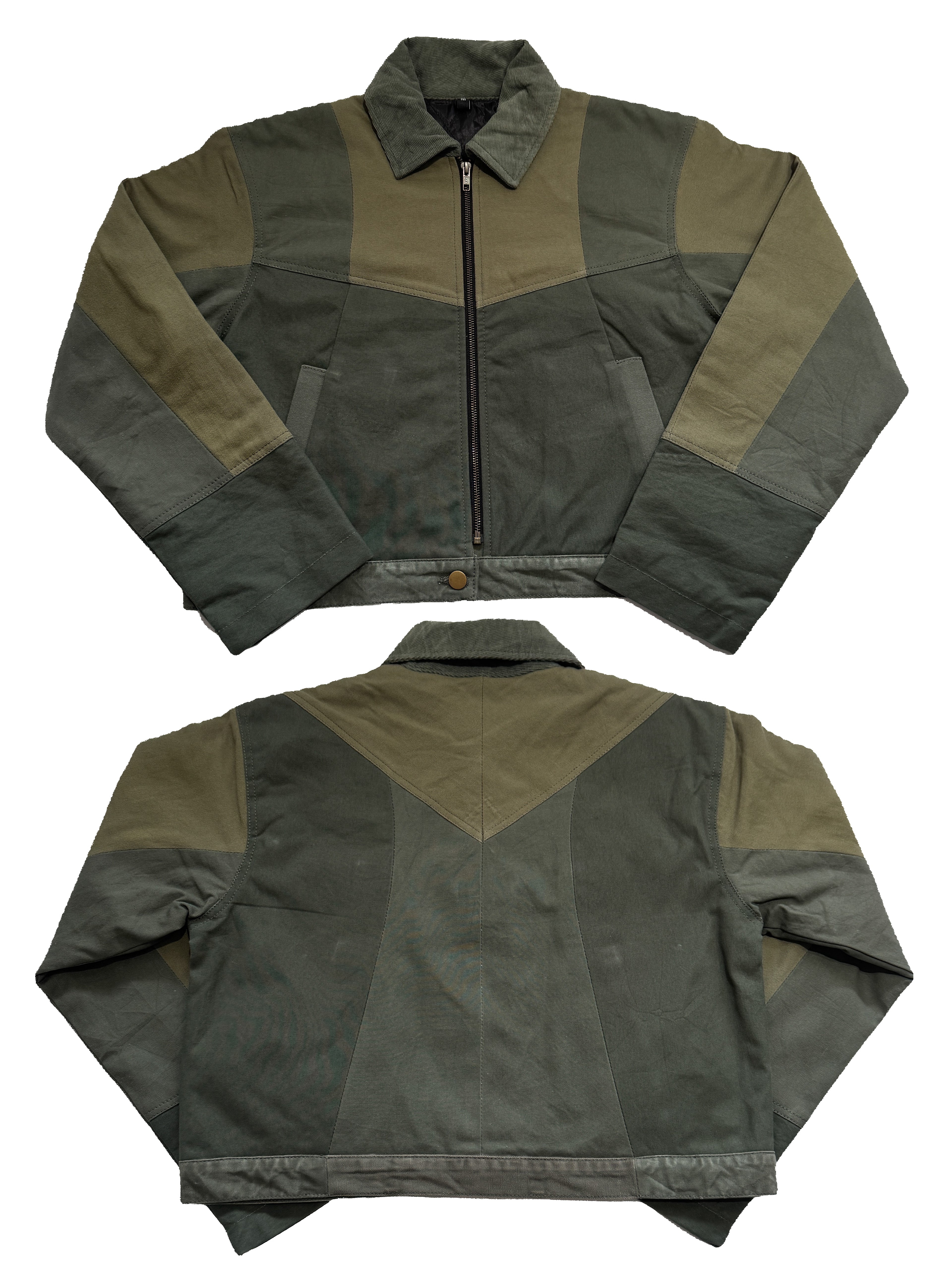 "THE CROP" Cropped Monochrome Patchwork Jackets