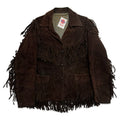 Joo-Kay Chocolate Brown Suede Fringe Jacket