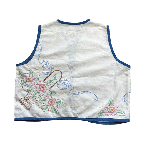 Baskets & Bows XS Linen Tie Top Rework